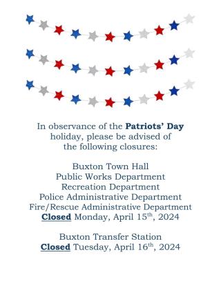 Buxton Patriots Day