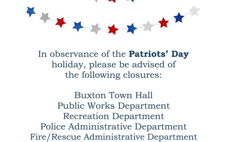 Buxton Patriots Day